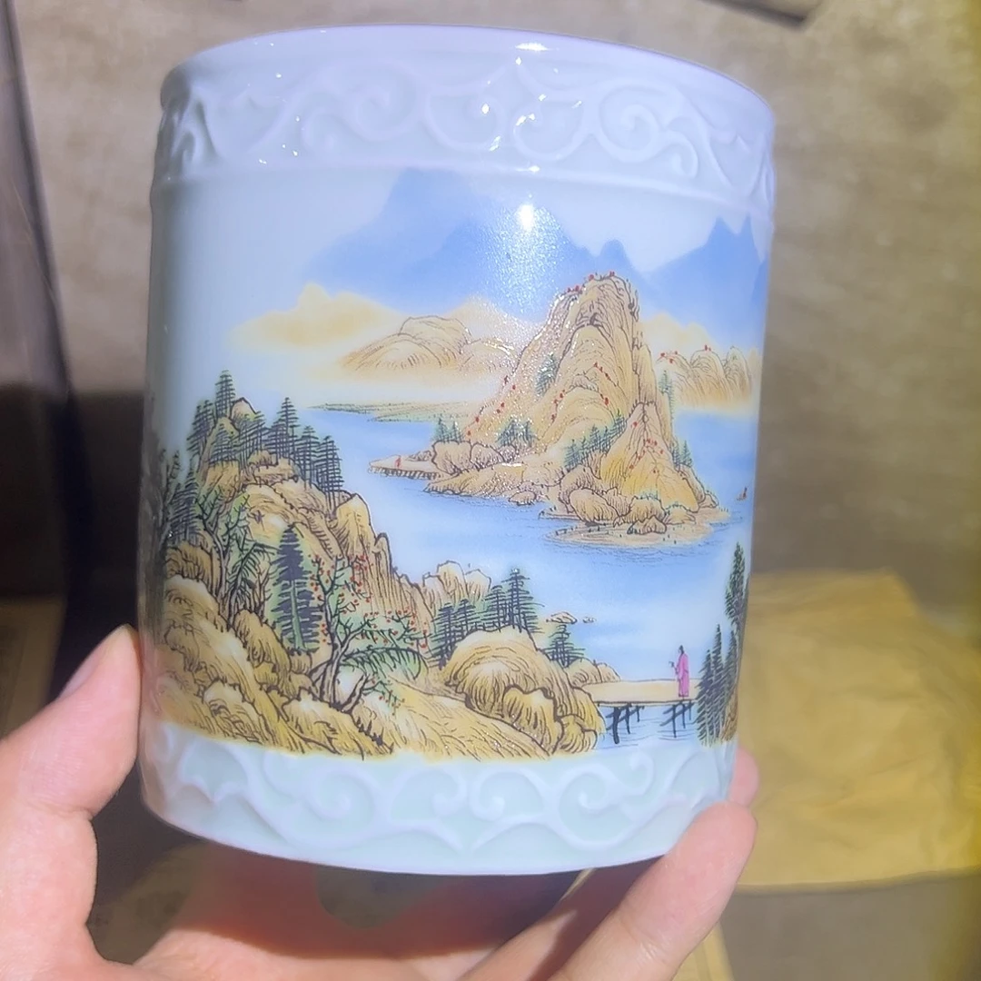 幸***生摆件景德镇陶瓷工艺品