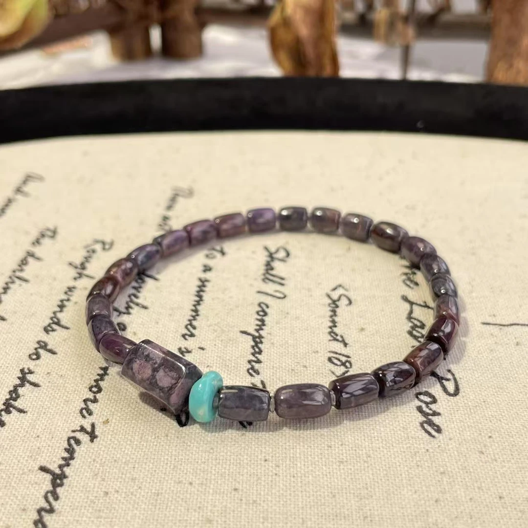 舒俱来泥地桶珠单圈手串/约4mm/AZB6793（风致）