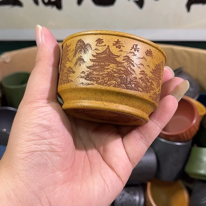 茶杯紫砂全手工紫砂主人杯