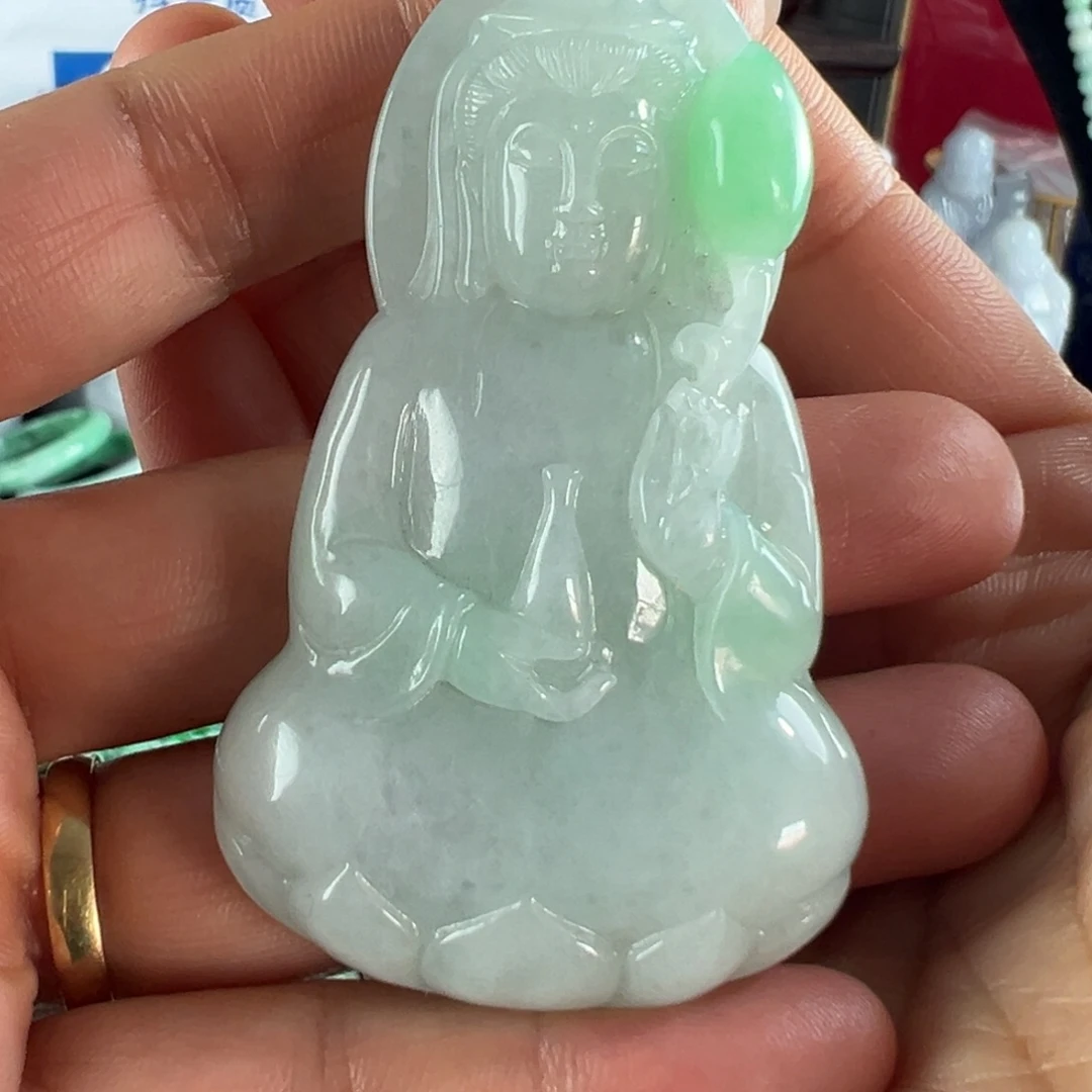 翡翠未镶嵌手镯天然翡翠挂件