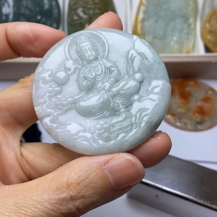 翡翠未镶嵌挂件翡翠