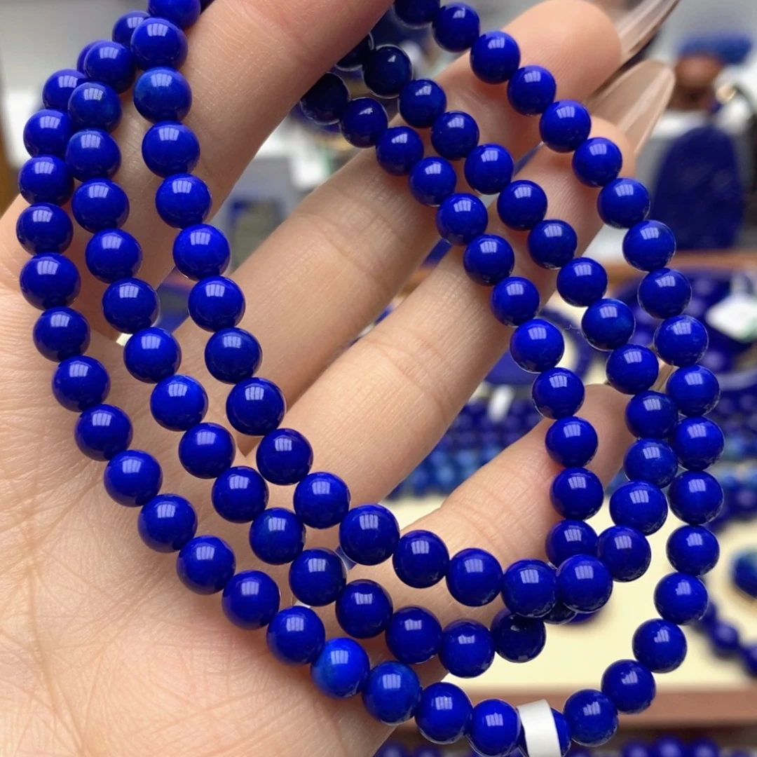 青金石未镶嵌手链5.7mm108