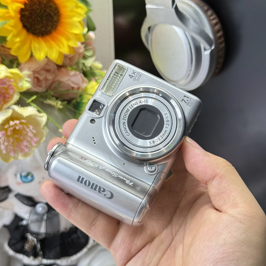 9新 Canon/佳能 佳能a570冷白皮柔焦适新手网红机人像好看带配件