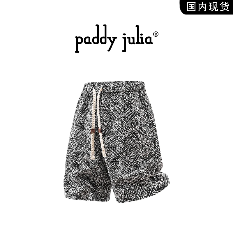 Paddy julia扎染短裤男款夏季高级感痞帅小众透气速干休闲五分裤