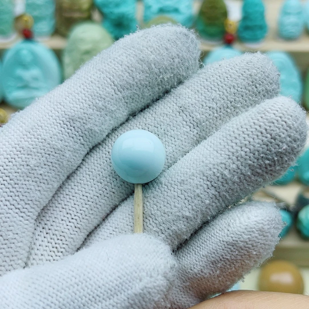 绿松石未镶嵌珠宝奇石12.5mm