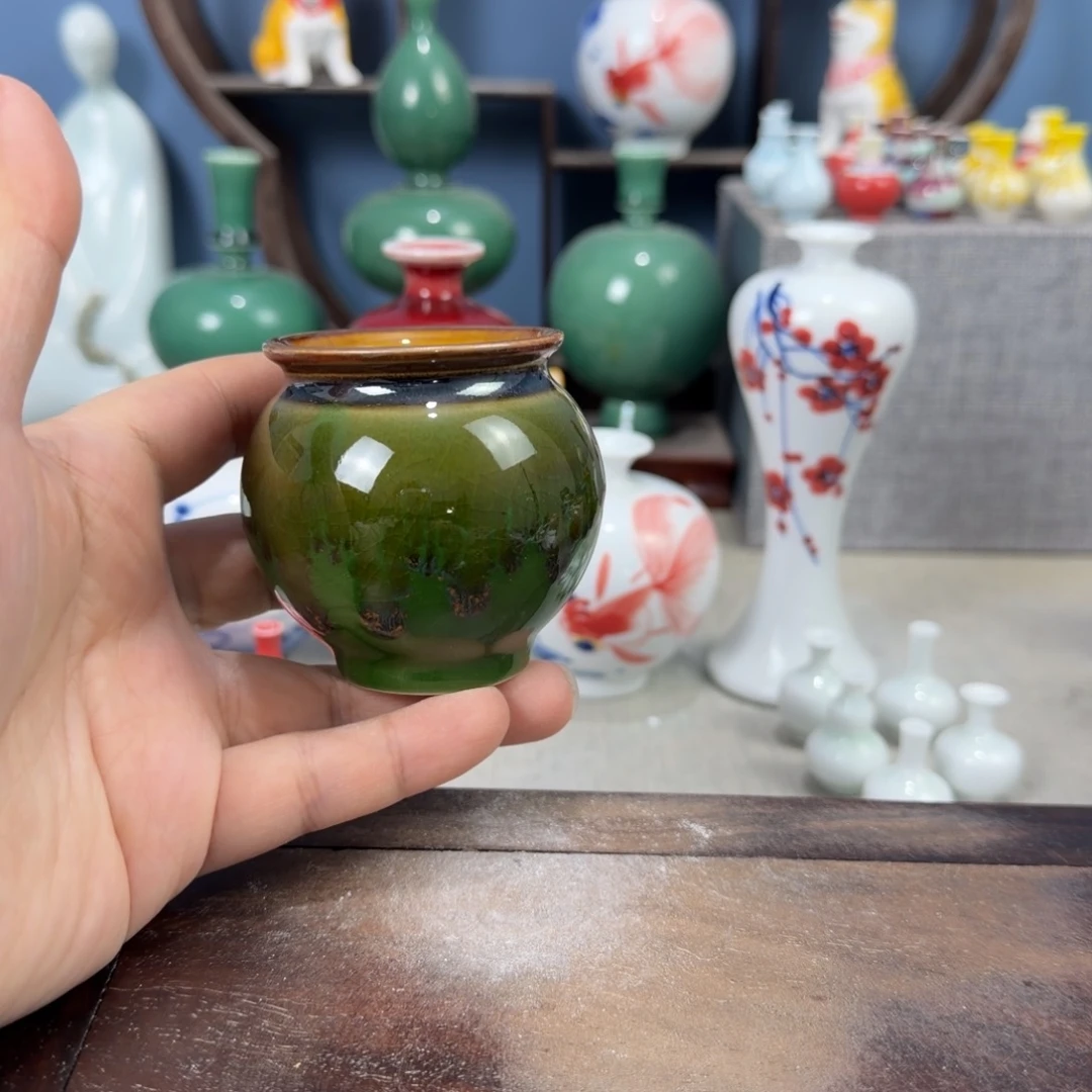陶瓷手工小花器摆件