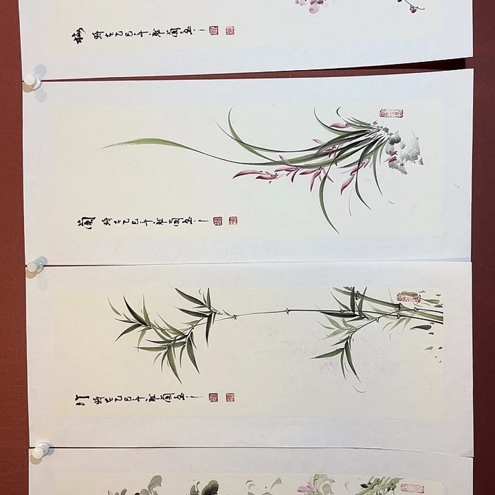 国画听兰老师花鸟