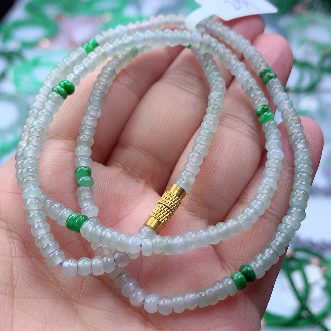 翡翠挂件未镶嵌项链