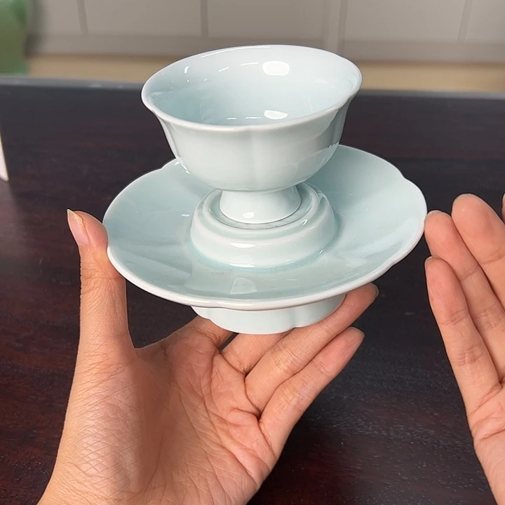 龙泉云间青瓷小米茶器