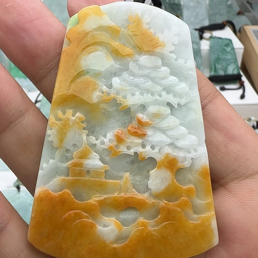 颈饰未镶嵌翡翠翡翠