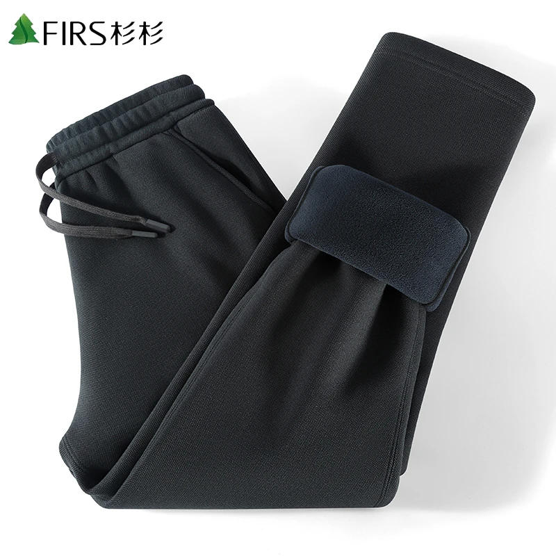 【含绵羊毛+桑蚕丝】杉杉男士加绒休闲裤2025秋冬新款保暖厚卫裤男