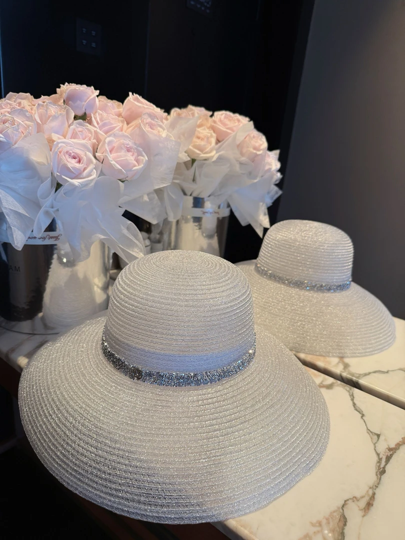 胖婷大码定制胖mm「赫本风夏日遮阳帽」夏季沙滩遮阳防晒圆顶帽女