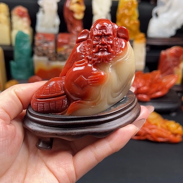 寿山石高山水冻石