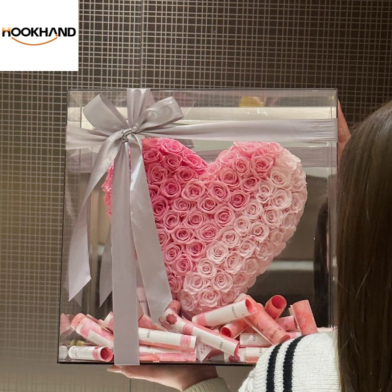 热销情人节礼物表白爱心玫瑰花礼盒