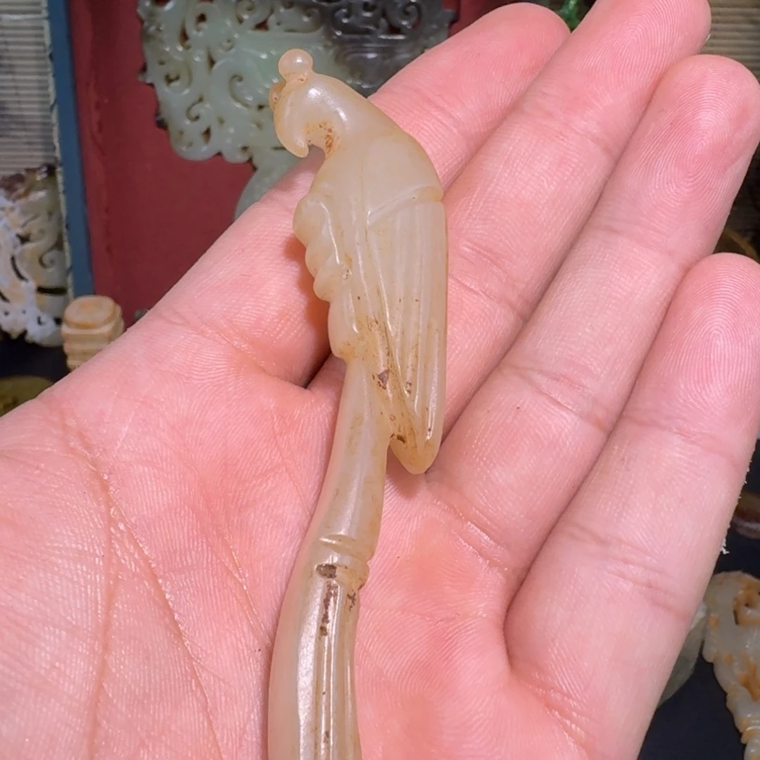千***鹰未镶嵌和田玉（糖玉）挂件
