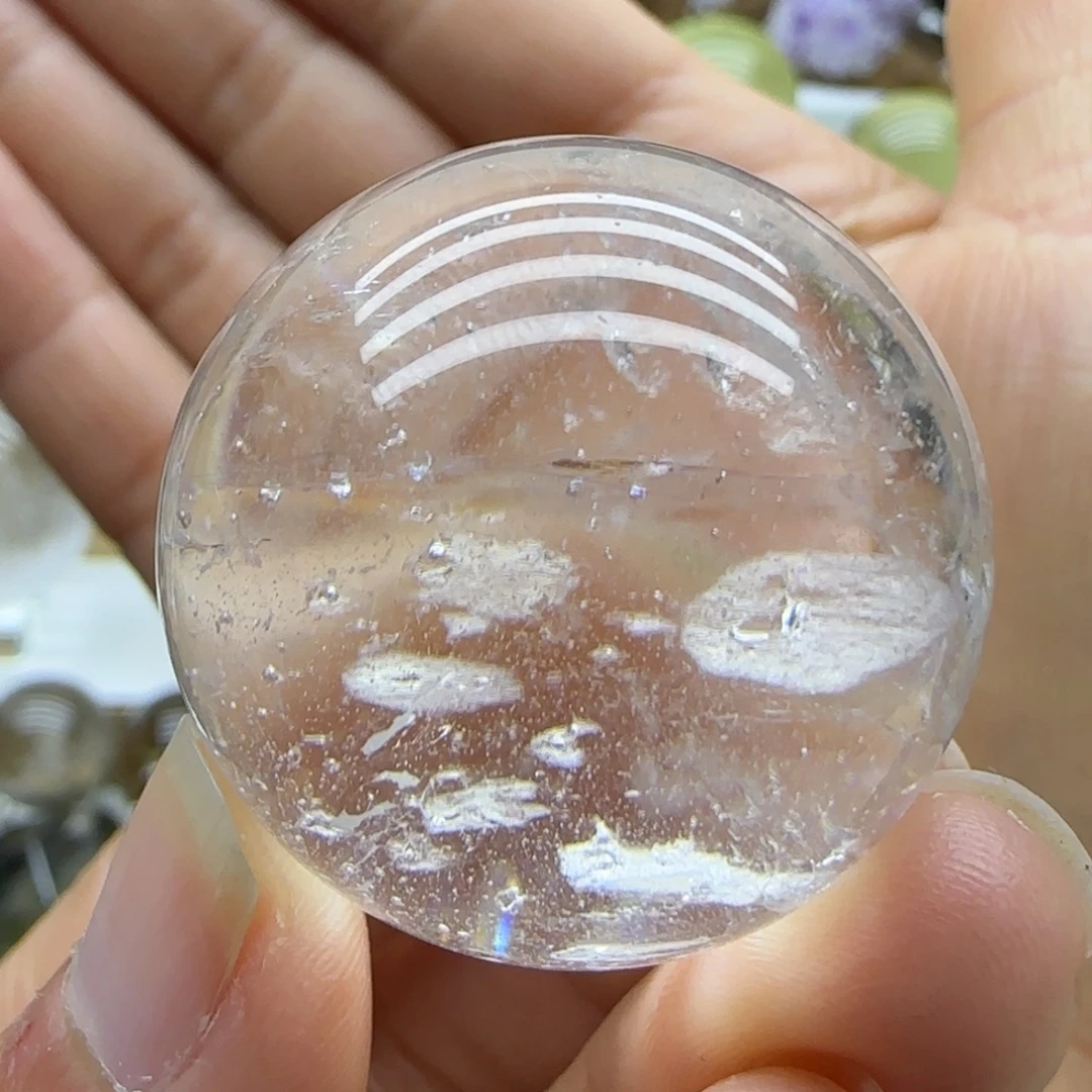 水晶未镶嵌珠宝半成品33.4mm