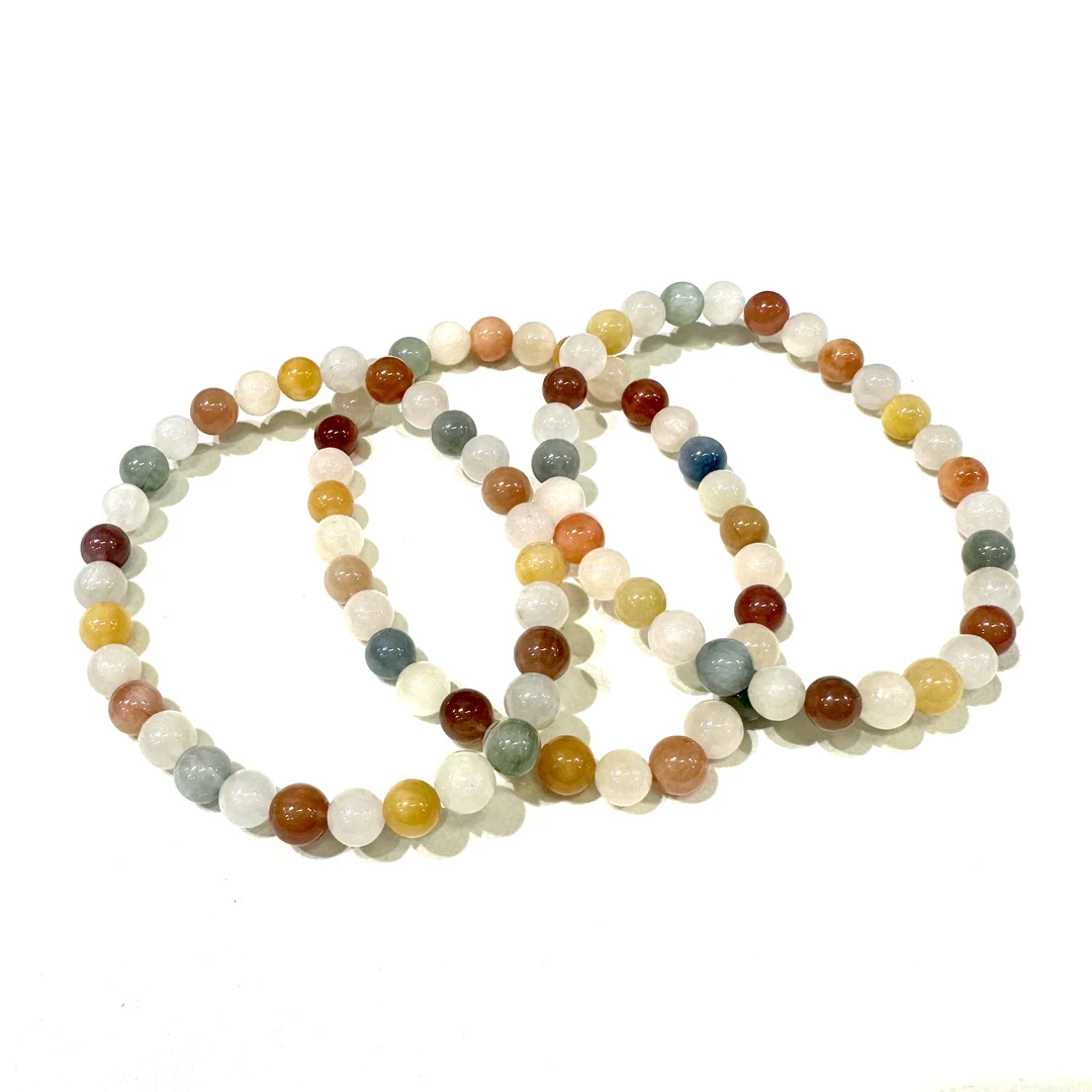 【小宝晶选】天然彩兔毛单圈手链 多样性发一件 约6mm 587XBMT