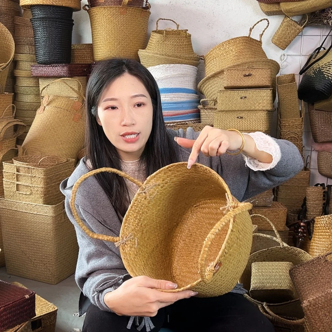 草编草编包/草编收纳盒微瑕疵