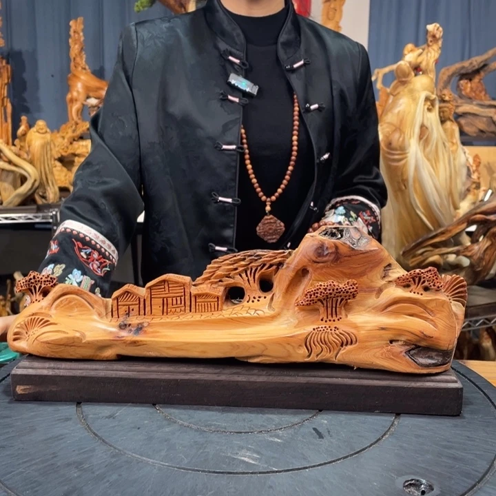 柏木（崖柏）山水倒流香送两盒香