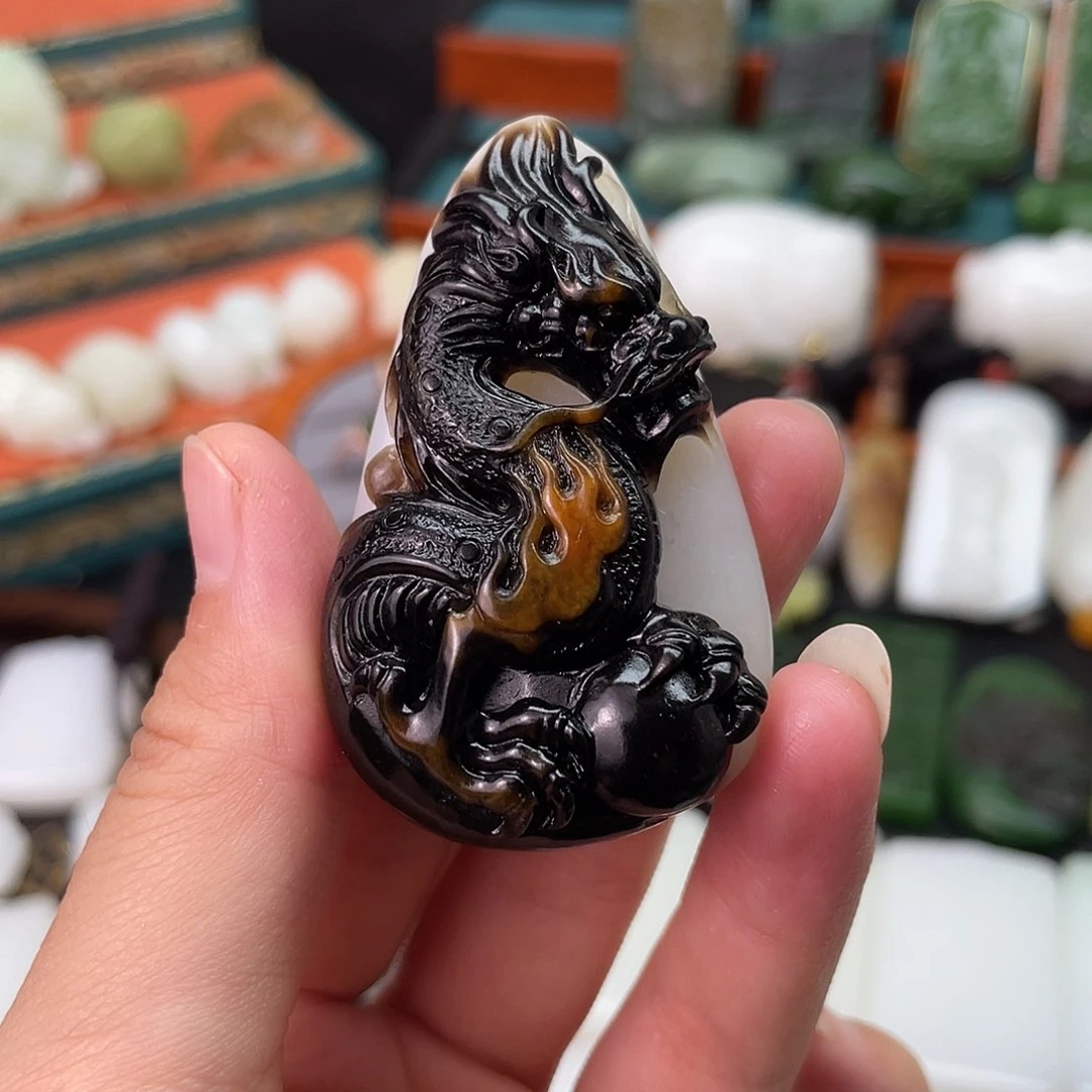 和田玉未镶嵌挂件