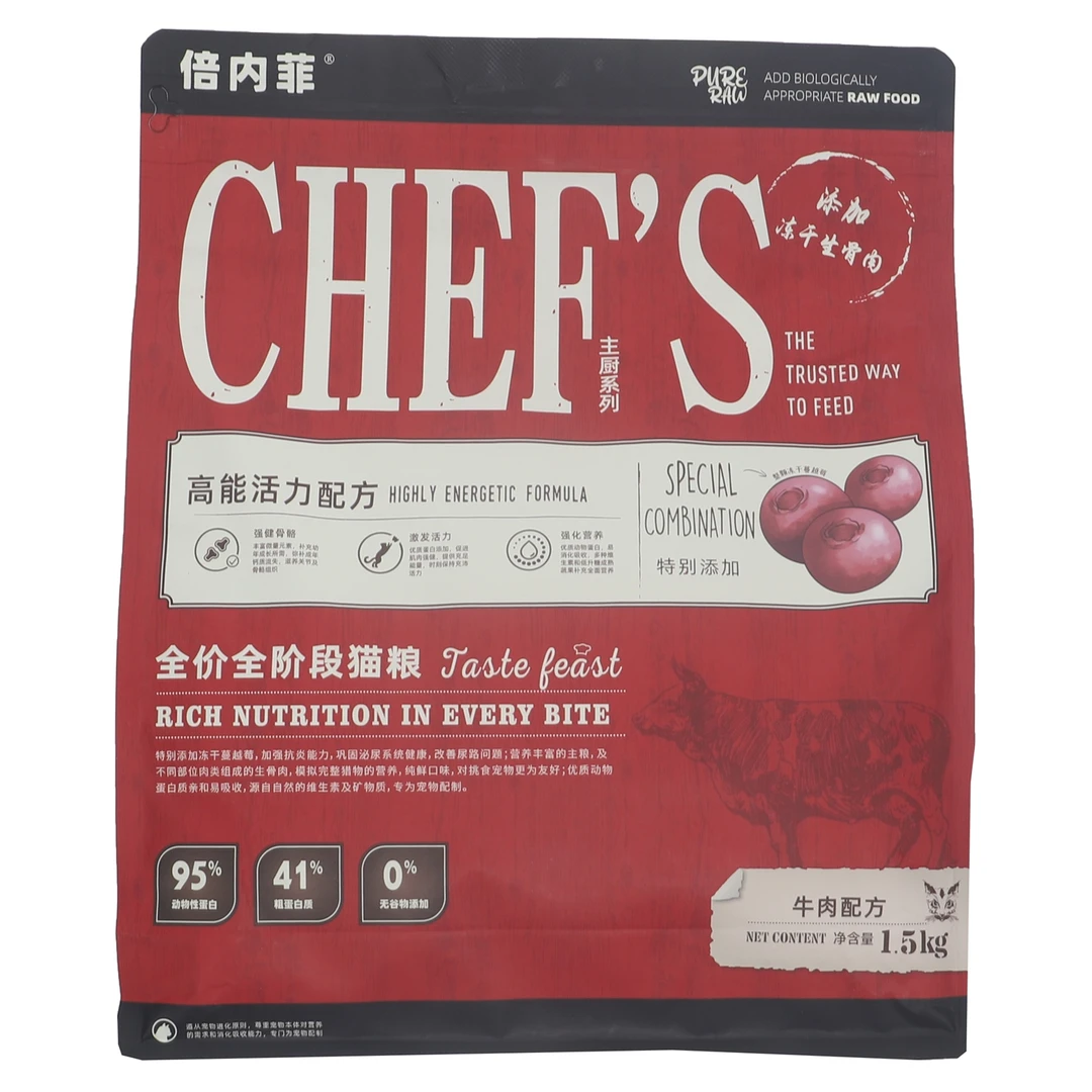 倍内菲主厨全价全阶段猫粮牛肉配方1.5kg
