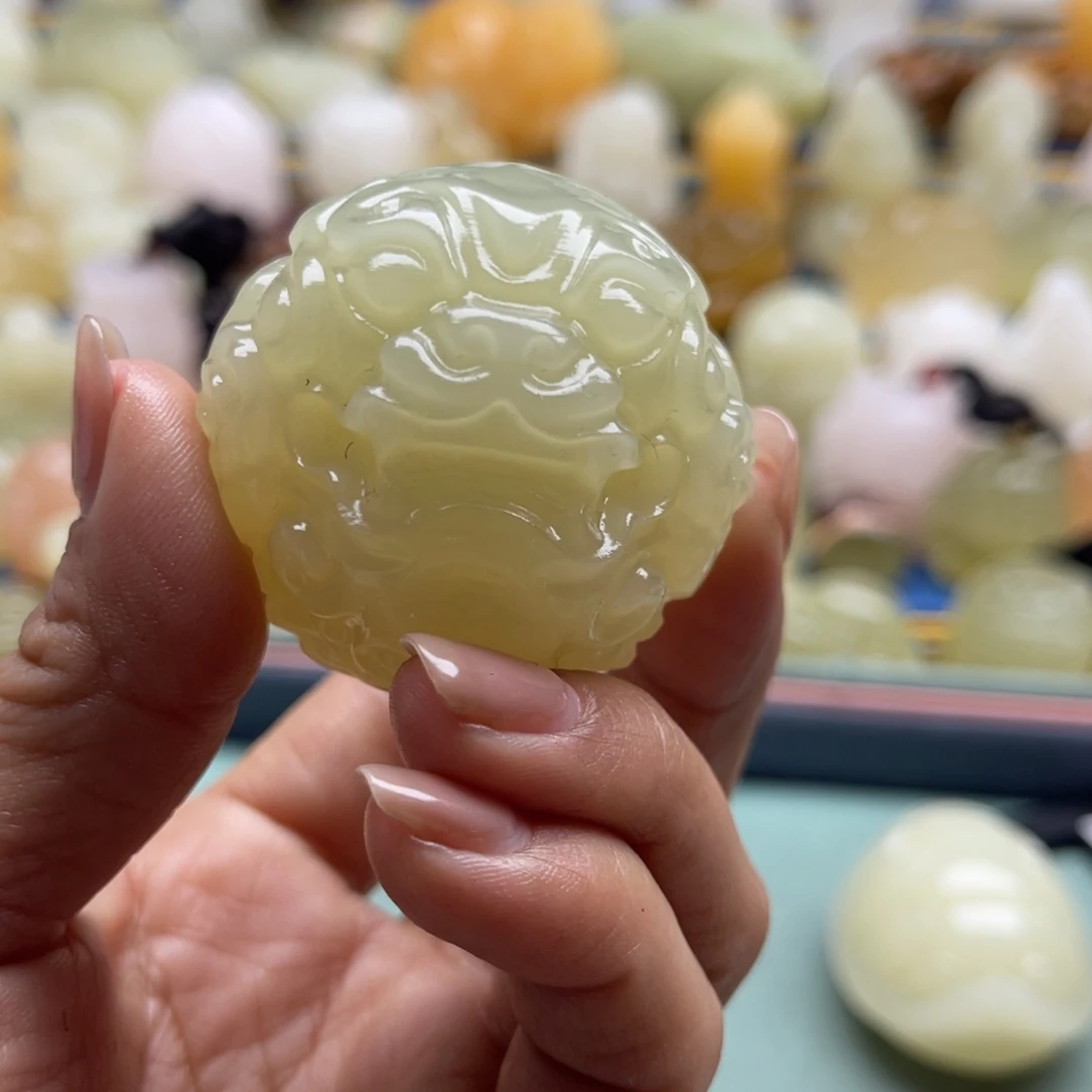 央***子中国风茶台手把件