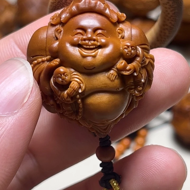 王***毛手串橄榄核五子弥勒