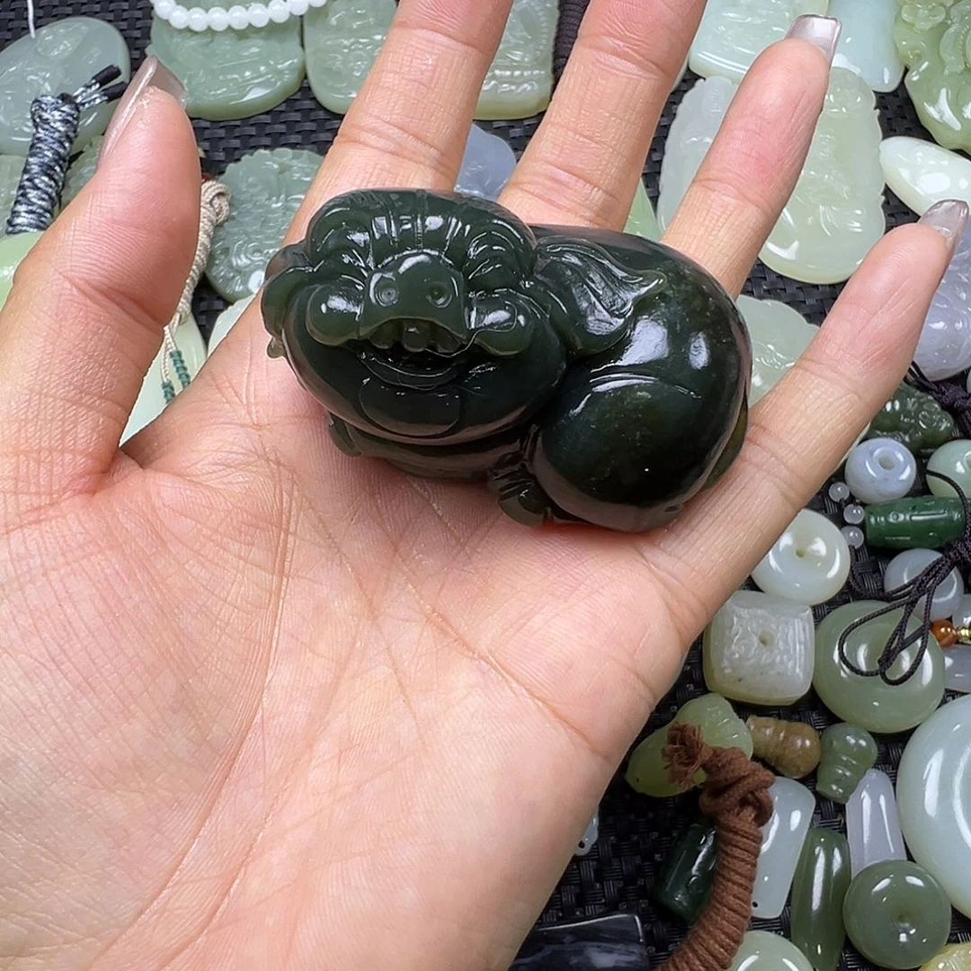 和田玉未镶嵌吊坠(不含链)卡58.8