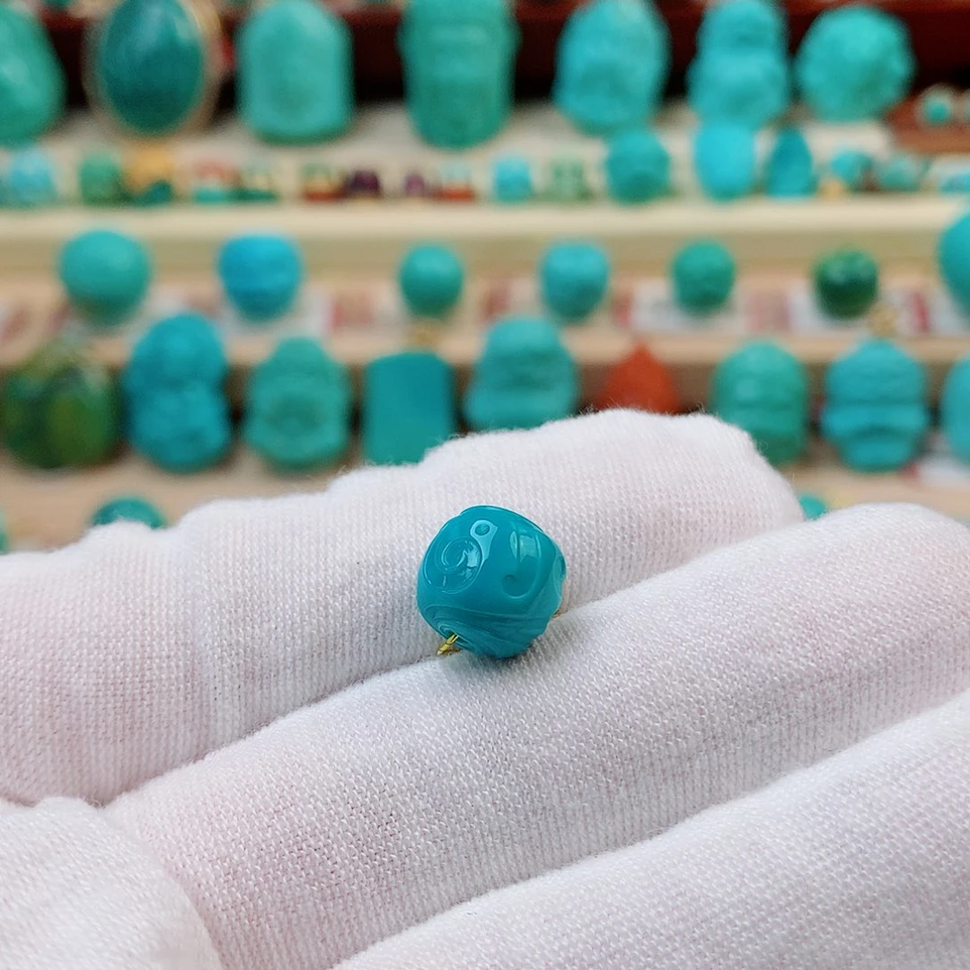 未镶嵌绿松石珠宝半成品
