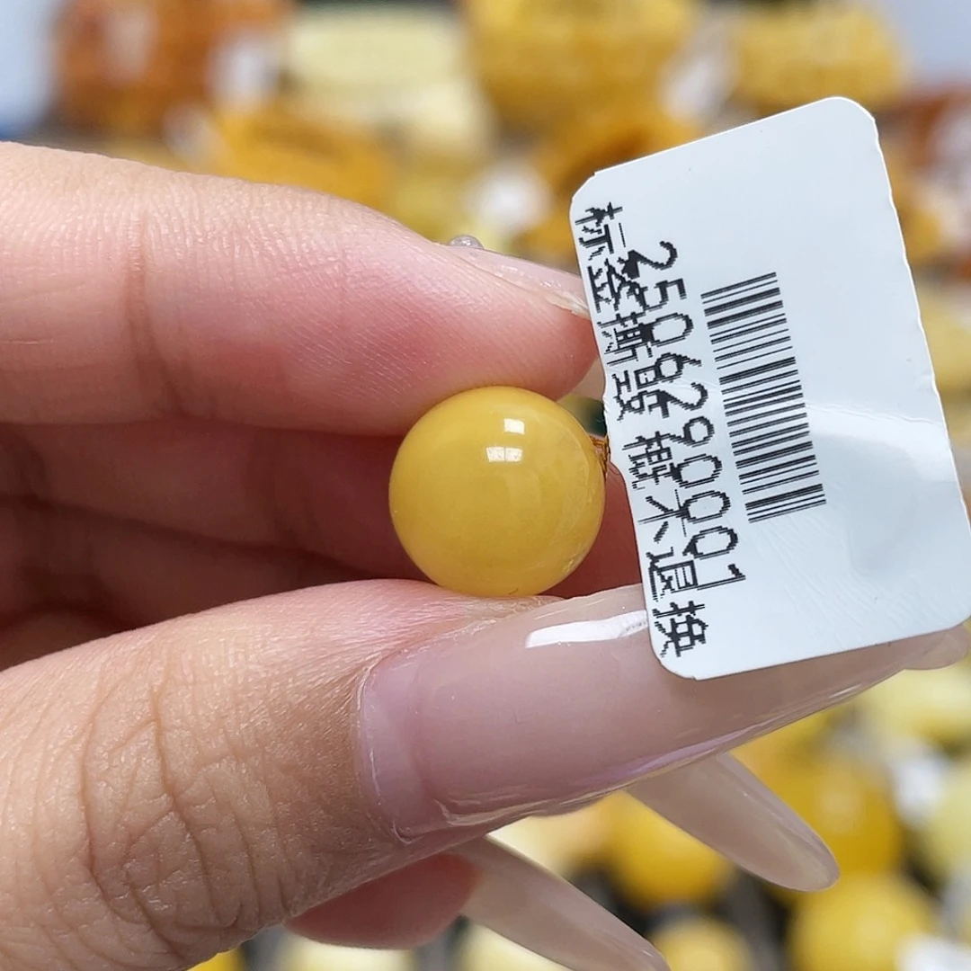 未镶嵌蜜蜡珠宝奇石10.5mm圆珠
