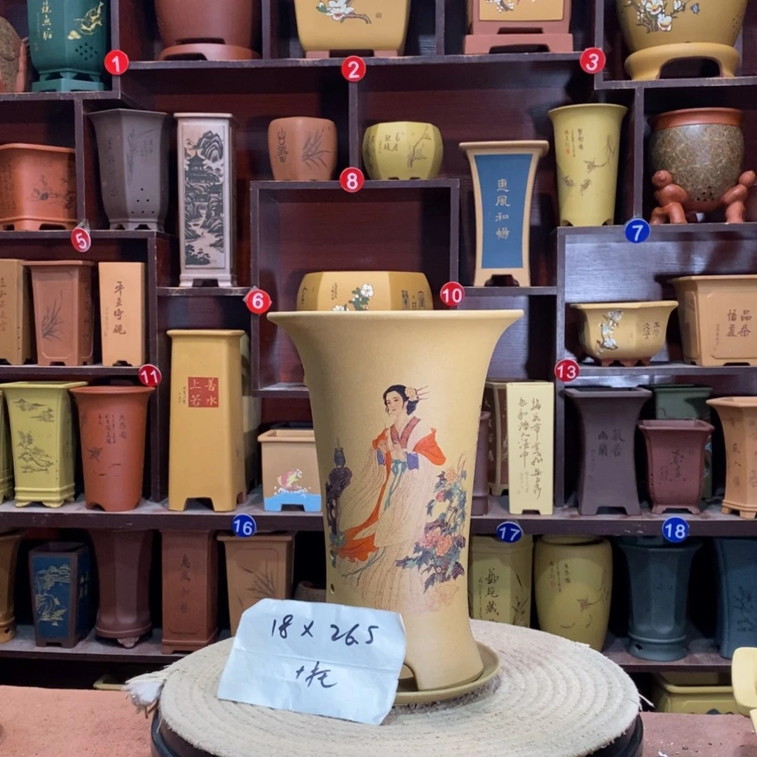 紫砂艺术紫砂花盆