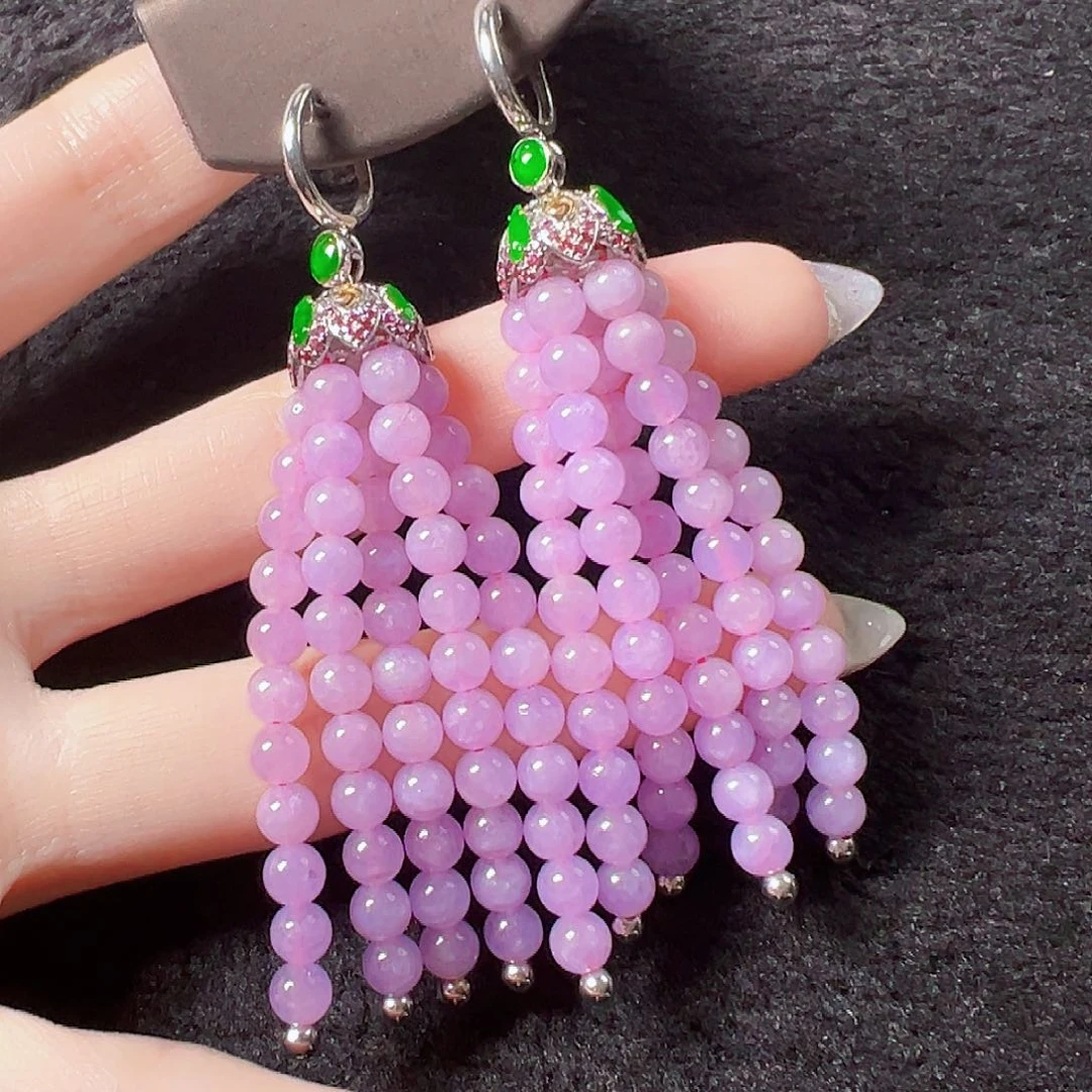 翡翠耳饰18K金镶嵌签收后24小时鉴赏期，过时不退