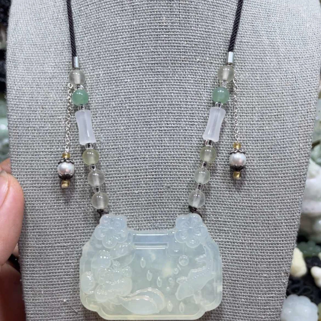 【闪购商品】岫玉颈饰未镶嵌13吊坠