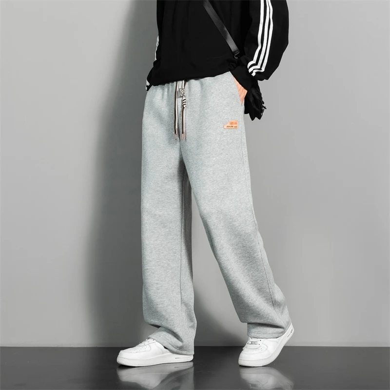 [NiceRuRu]2025夏季新款垂坠感直筒裤宽松百搭休闲长裤男女同款