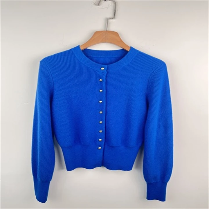 【籽言专属】甜美通勤圆领毛针织衫74019