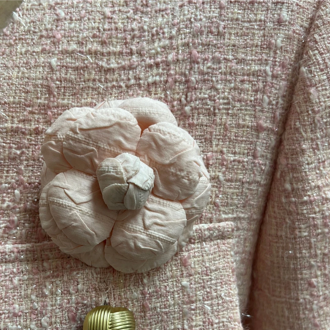 非金属布艺胸针 剀剀莉  新款十二生肖高定百搭山茶花胸针