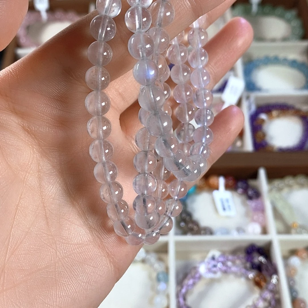 水晶手链未镶嵌天然水晶手串