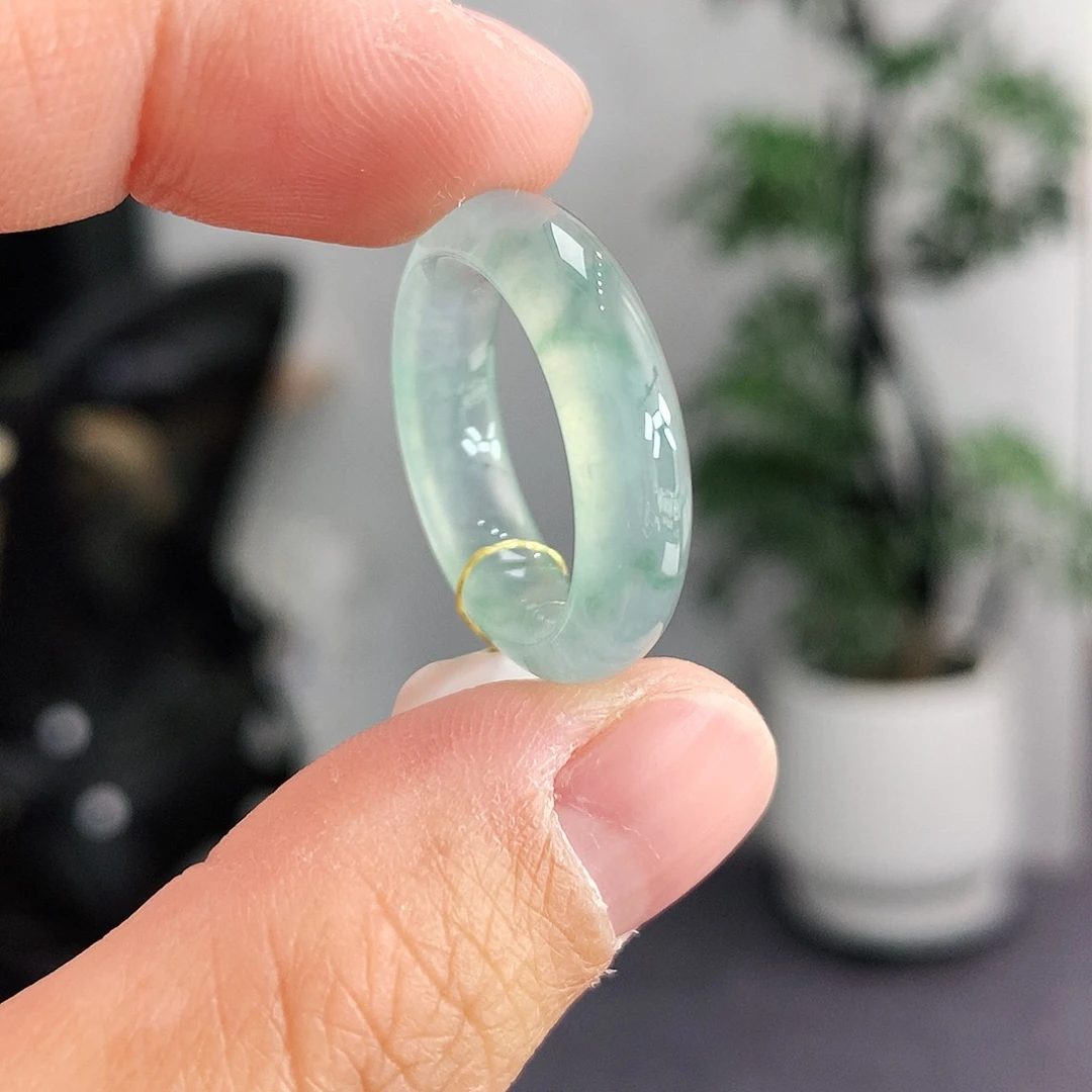 翡翠未镶嵌戒指13-14号