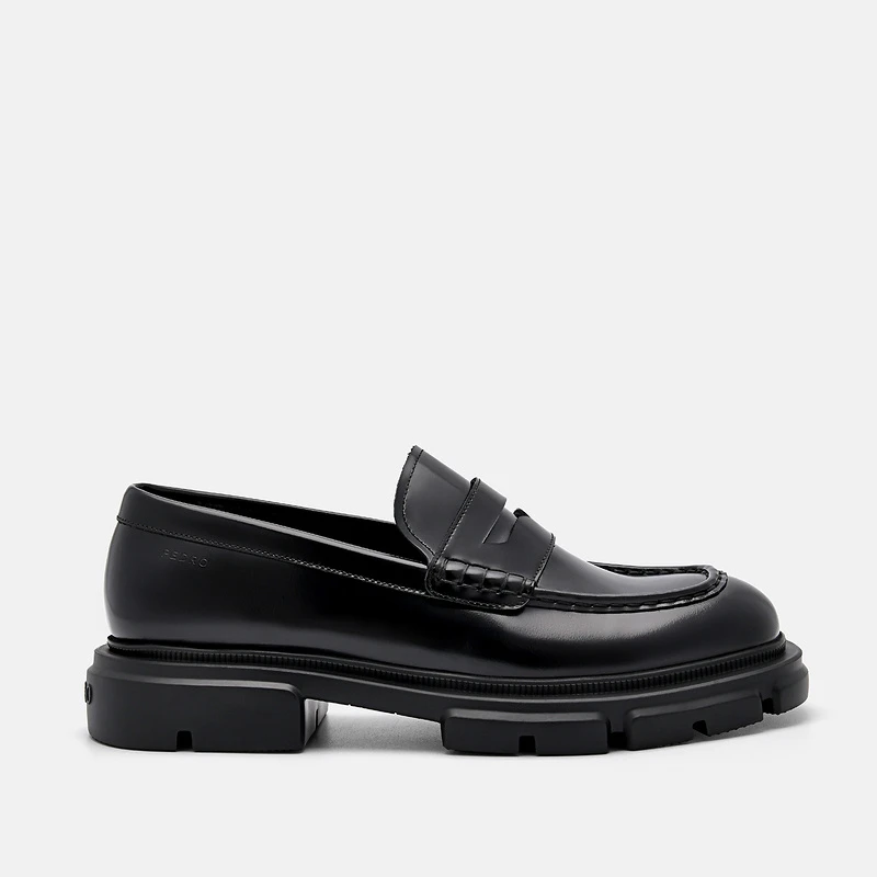 PEDRO牛皮乐福鞋新品女鞋厚底小皮鞋PW1-66600013