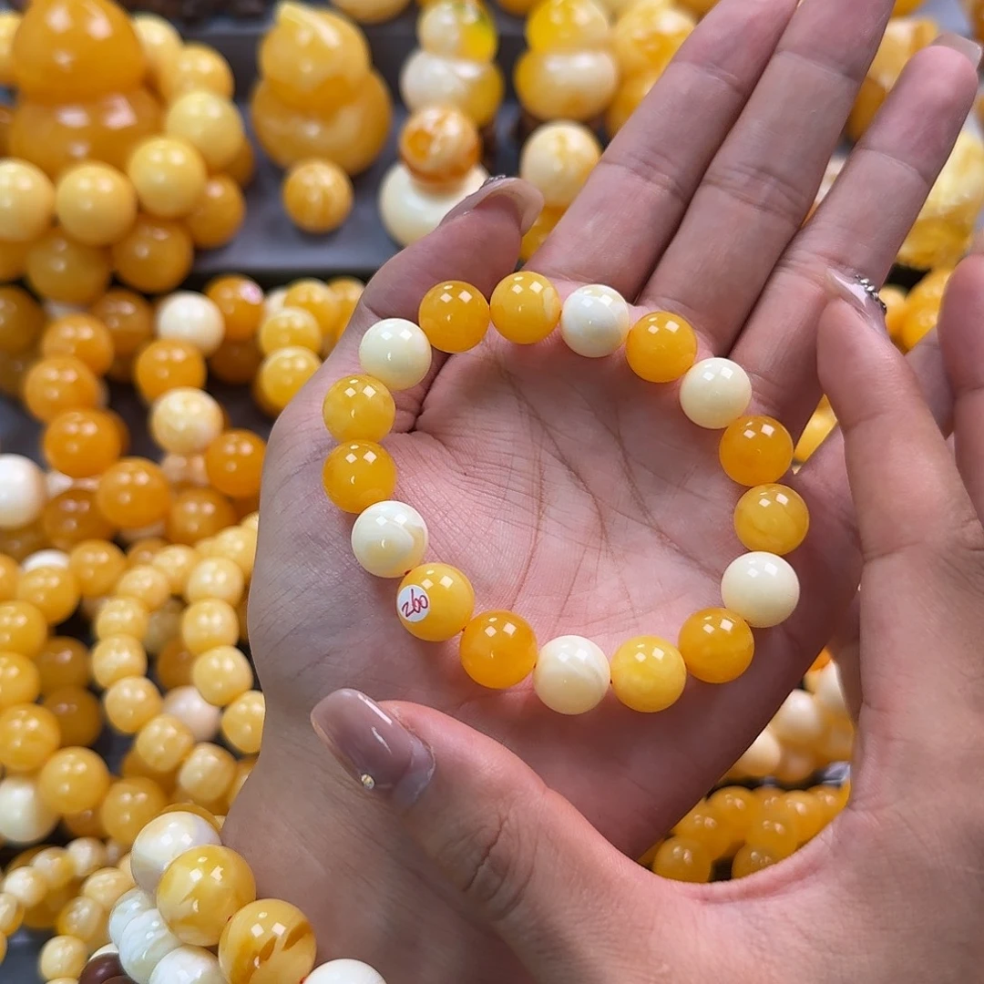 蜜蜡未镶嵌珠宝奇石12mm