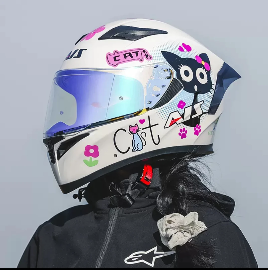 【送蓝牙】艾狮3C认证摩托车全盔男女双镜摩旅全盔个性机车头盔四季