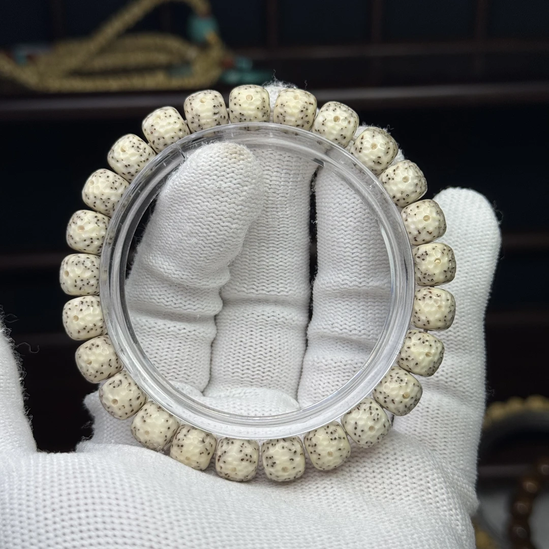 龙鳞无相纯手工 骨瓷白9✖️8 超细星 自带花花的小无相