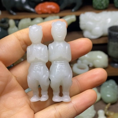 和田玉未镶嵌挂件