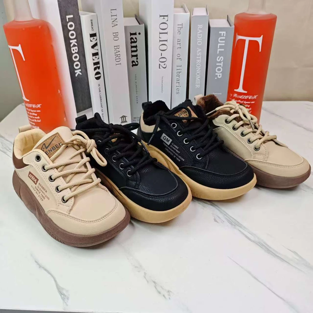 厚底圆头时尚休闲鞋系带百搭高帮时尚低帮女鞋G 5802