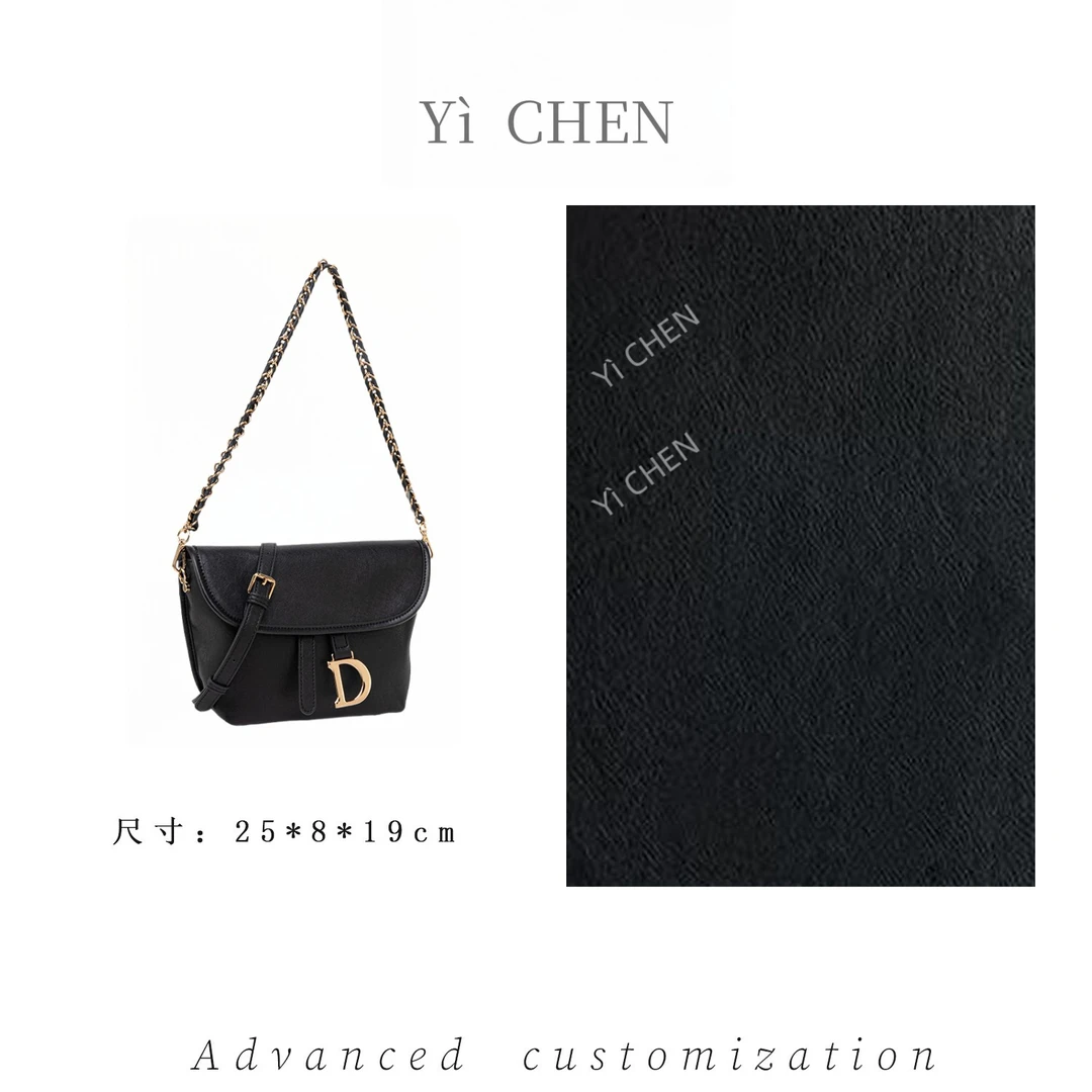 【Yì CHEN】QYX-98005-1-黑色 简约时尚女士新款轻奢单肩斜跨包
