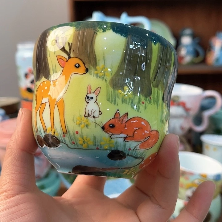 陶景德镇釉下手绘陶瓷