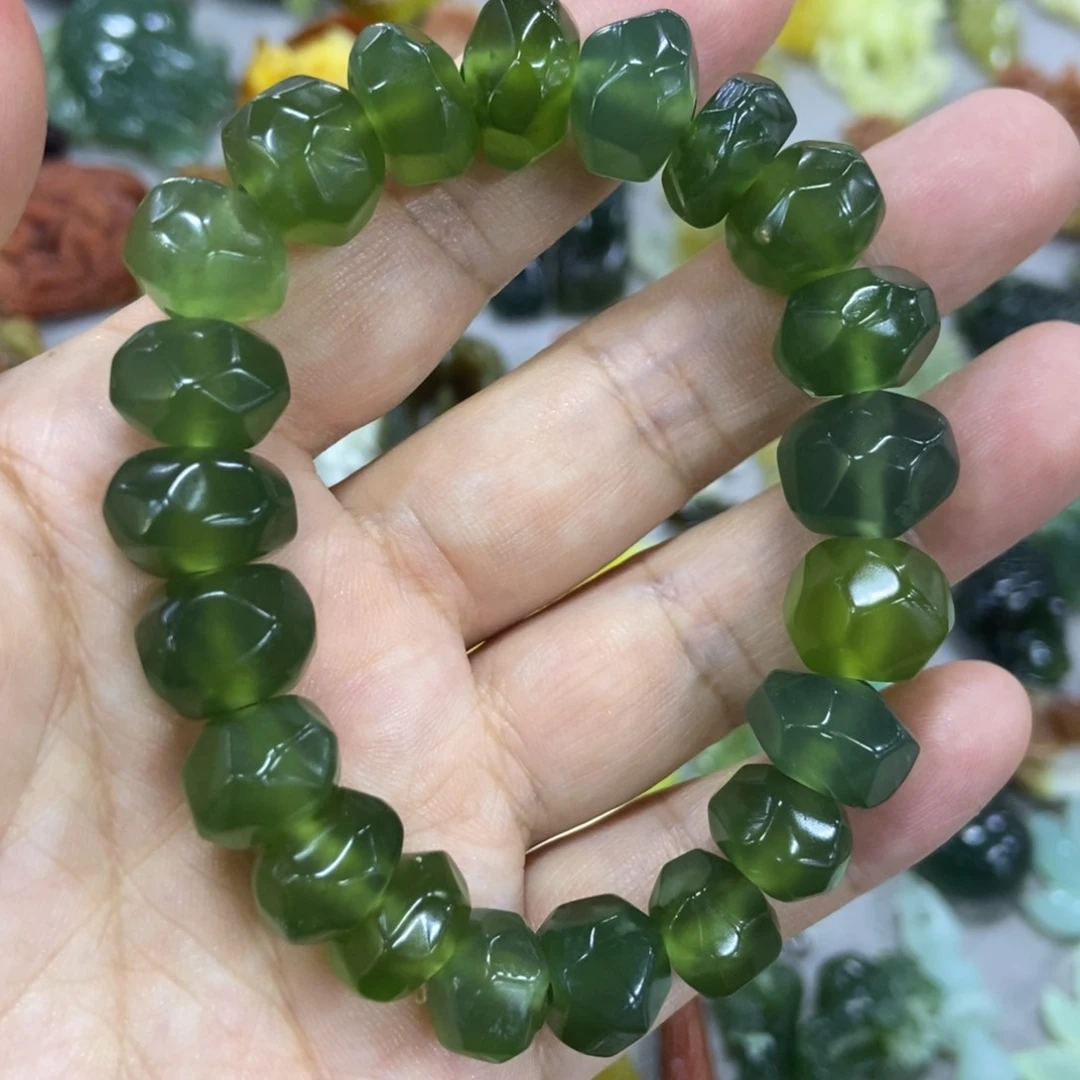 未镶嵌蛇纹石玉手串