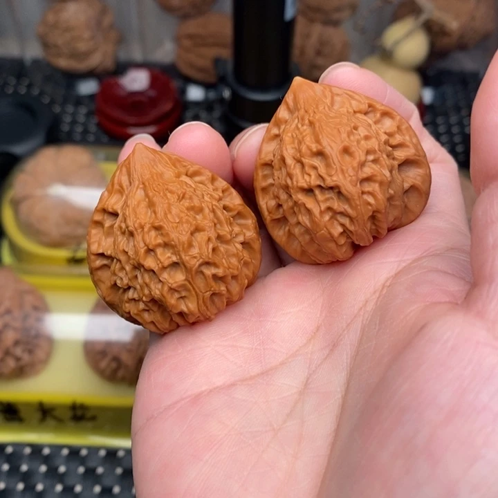 文玩核桃吊坠火焰纹小手捻