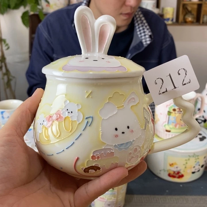 心***宝瓷片景德镇釉下彩手绘