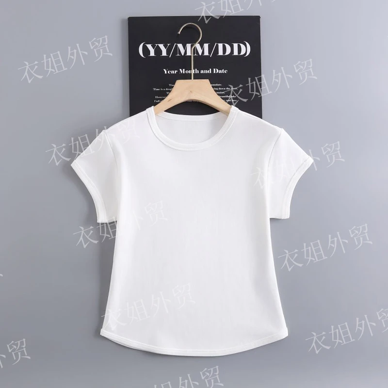 衣姐家【小蛮腰】显瘦飞袖T恤女2025夏季新款透气棉圆领短袖FN-722